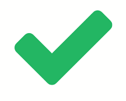 groen vinkje